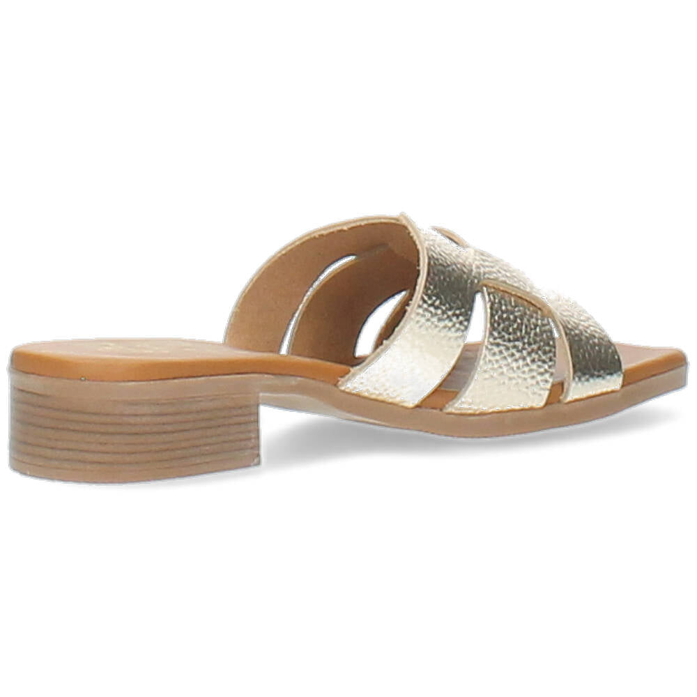 champagnekleurige slipper