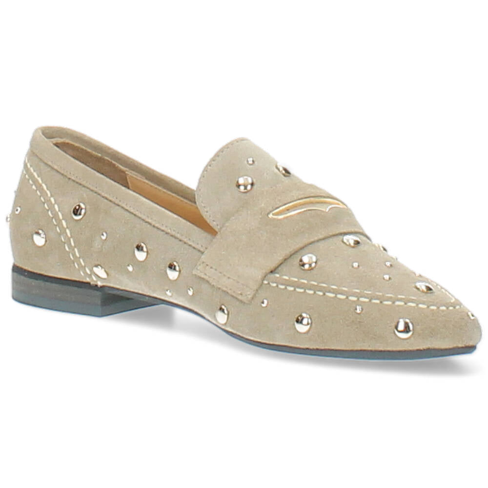 taupe loafer