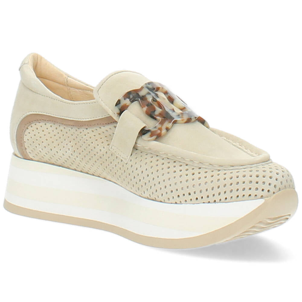 beige mocassin