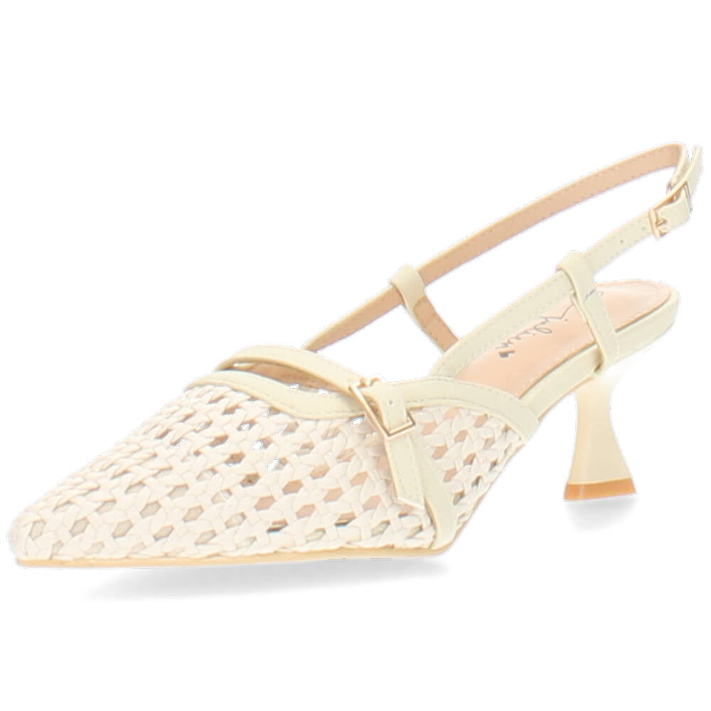 beige slingback