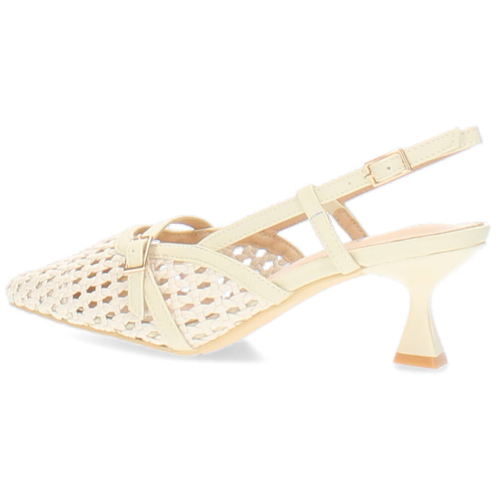 beige slingback