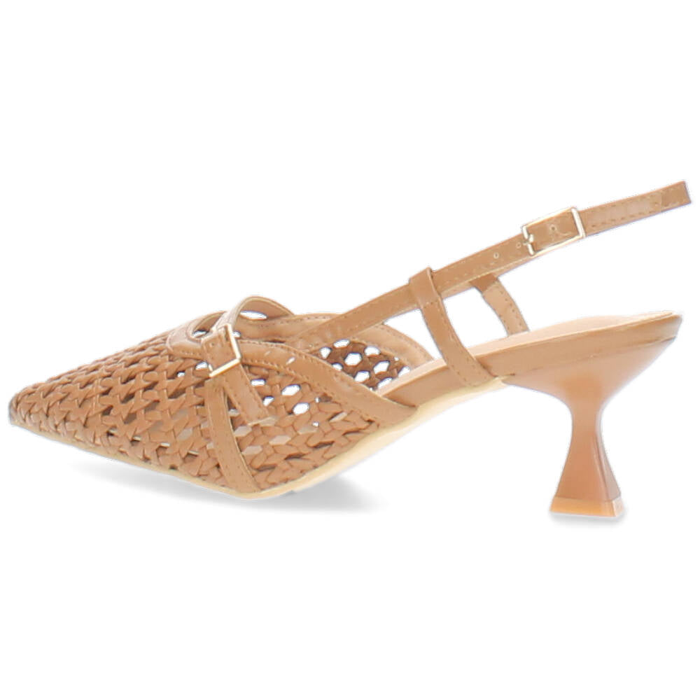 cognac slingback