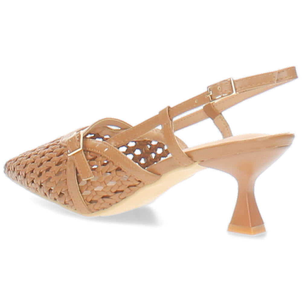 cognac slingback