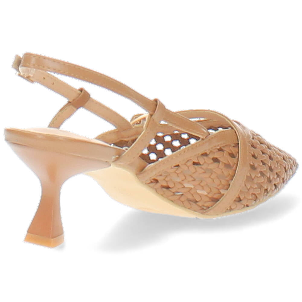 cognac slingback