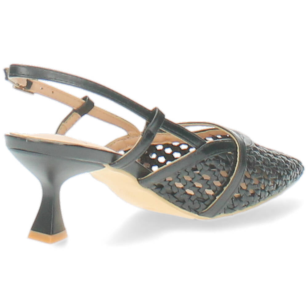 zwarte slingback