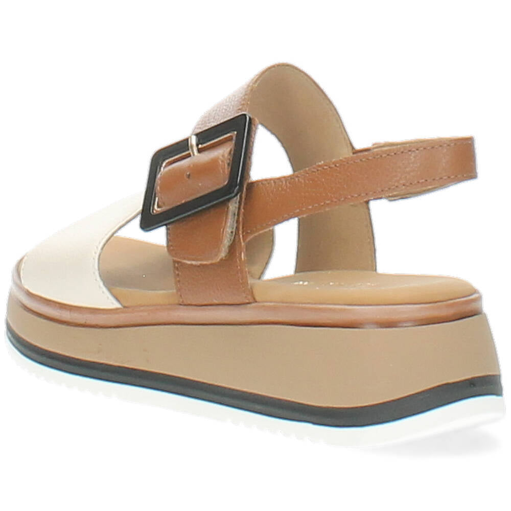 beige/cognac sandaal