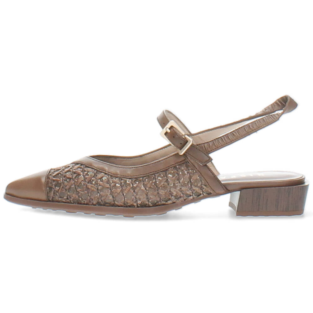 bruine slingback