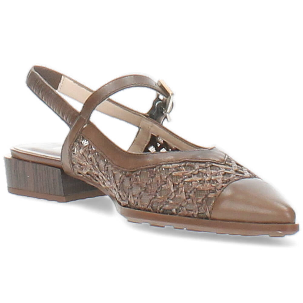 bruine slingback