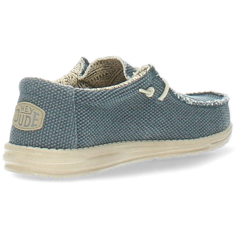 blauwe sneaker