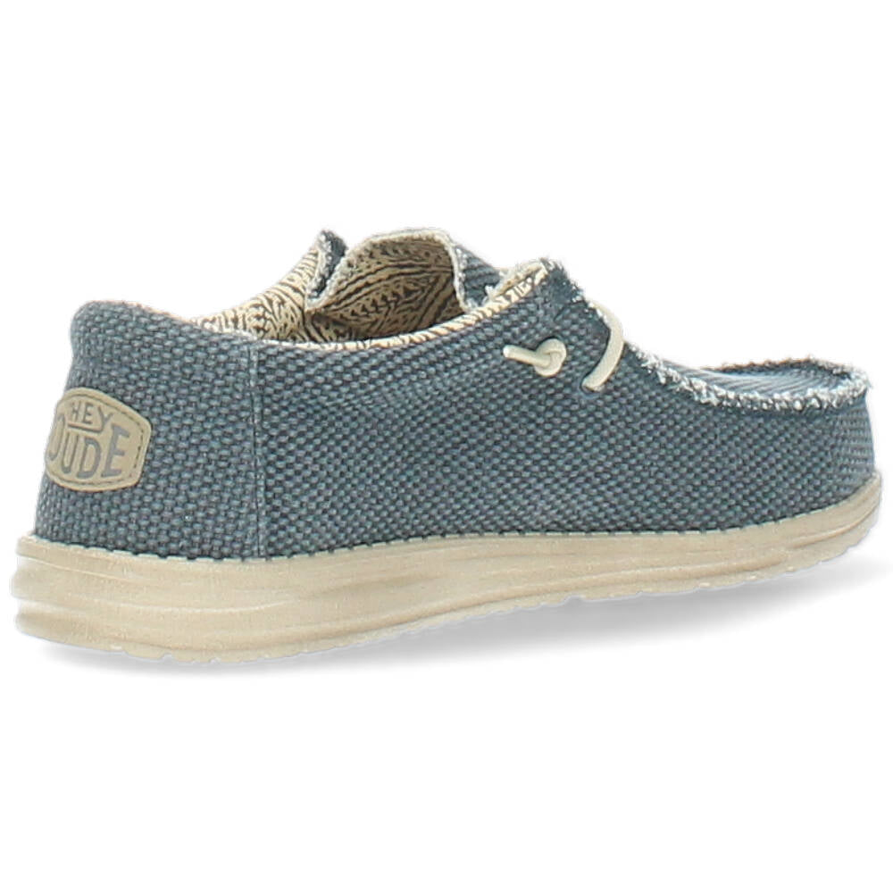 blauwe sneaker