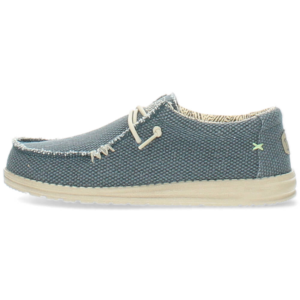 blauwe sneaker
