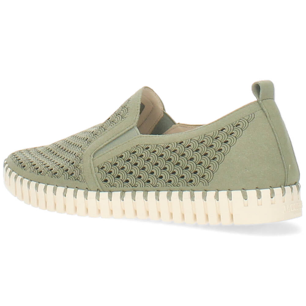 kaki slip-on
