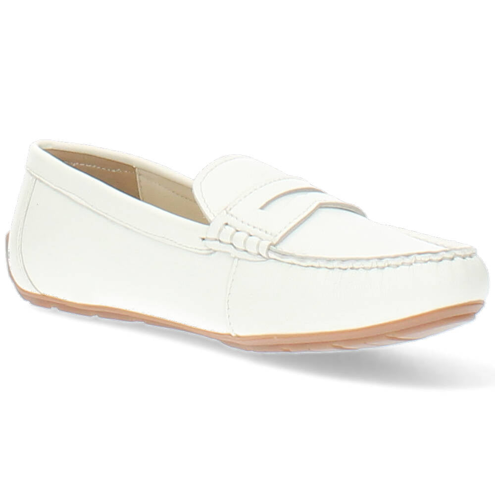 witte mocassin