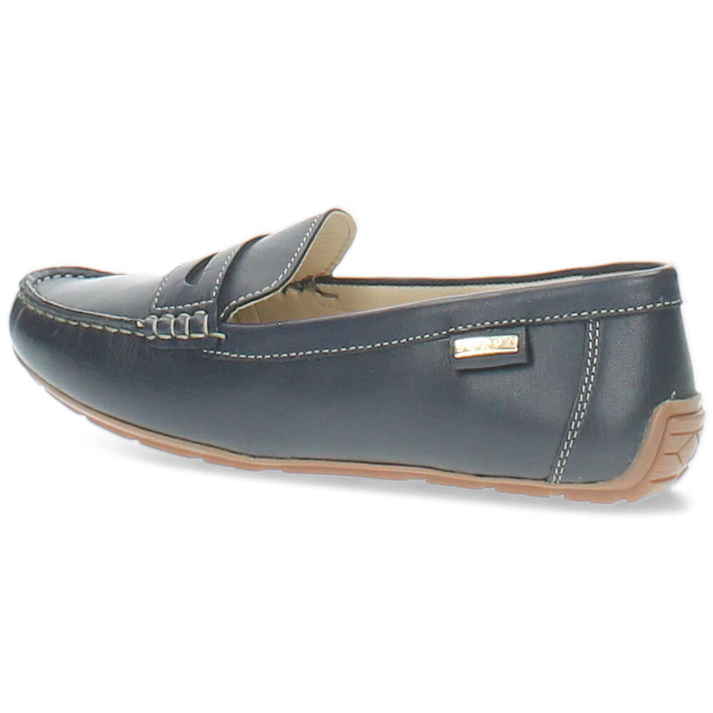 blauwe mocassin