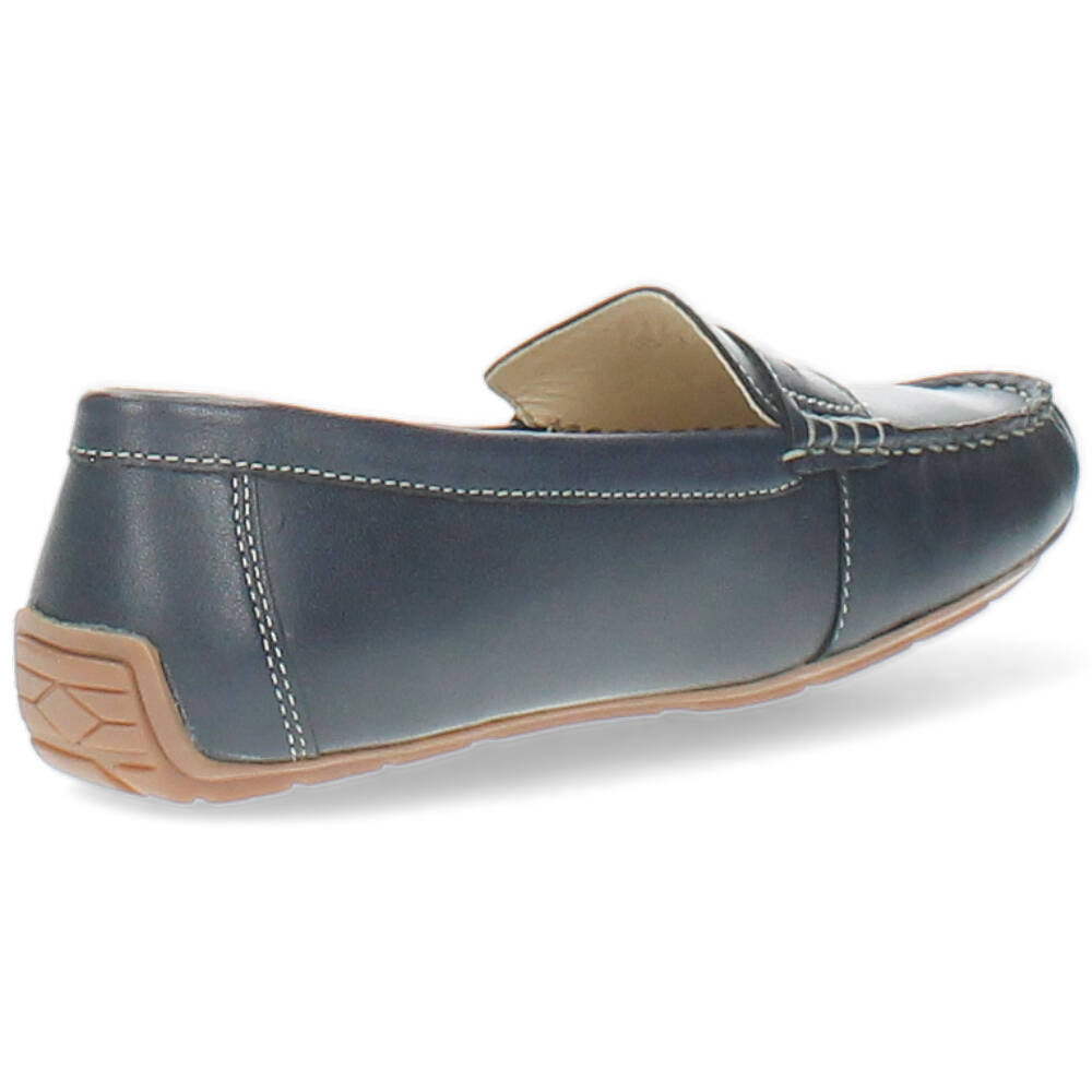blauwe mocassin