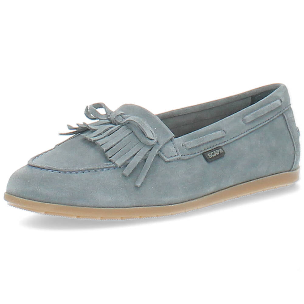 blauwe bootschoen