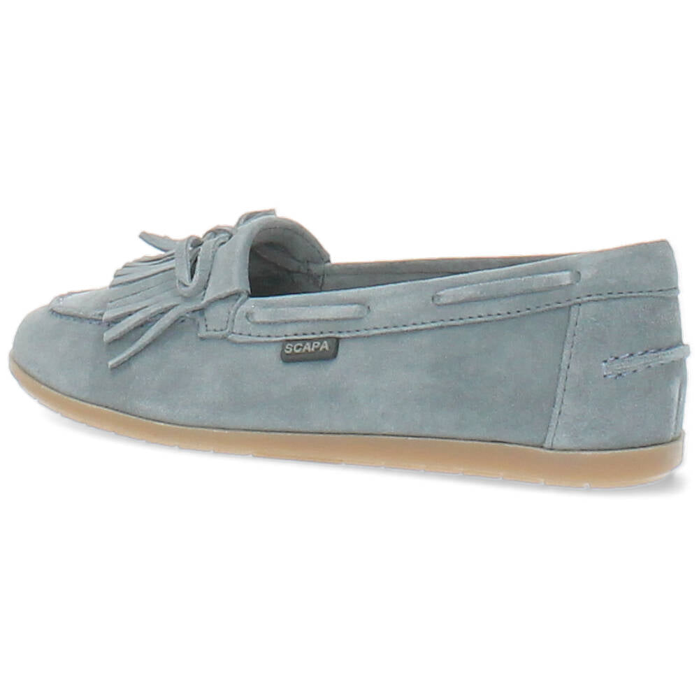 blauwe bootschoen