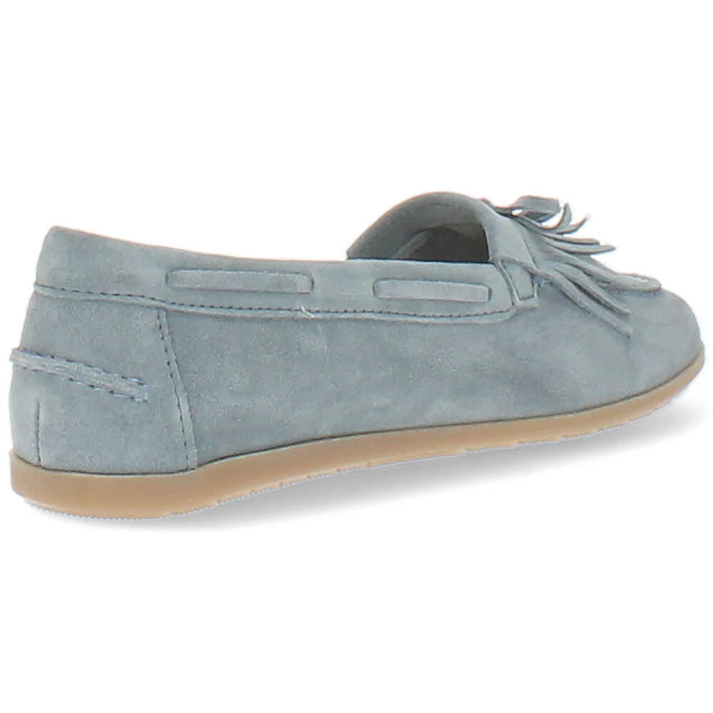 blauwe bootschoen