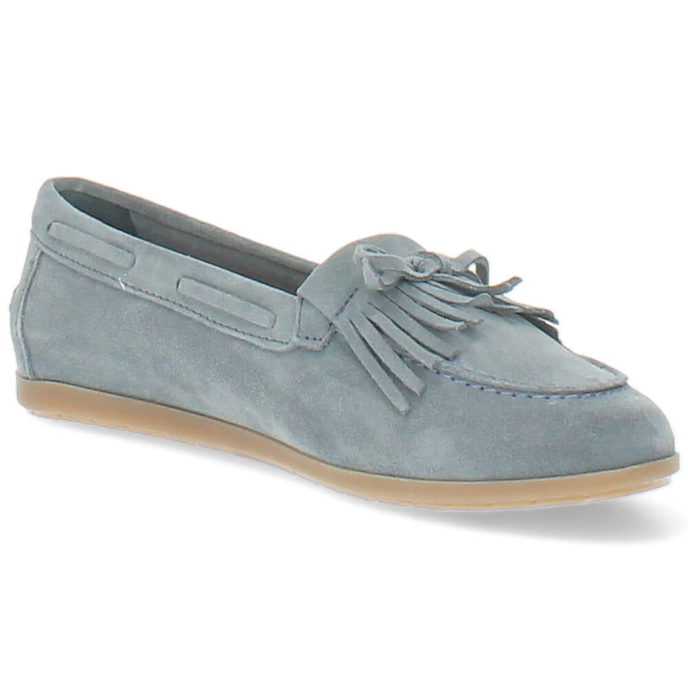 blauwe bootschoen