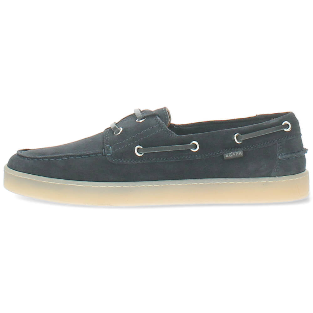 blauwe bootschoen