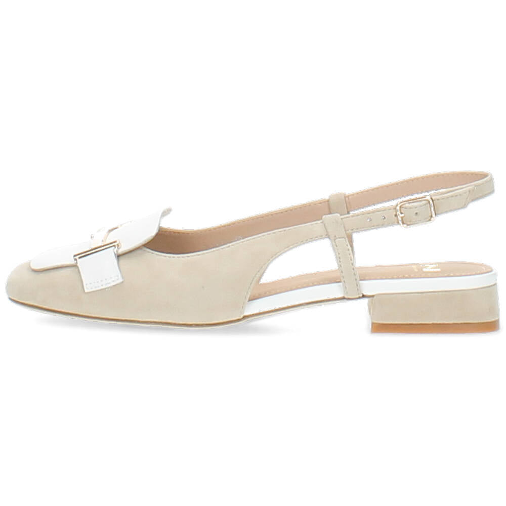 beige slingback