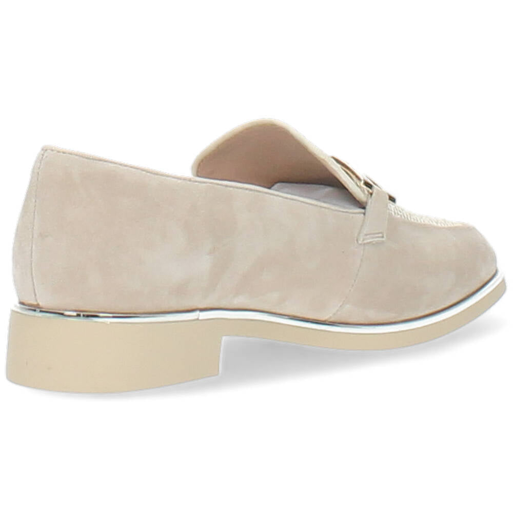 beige loafer