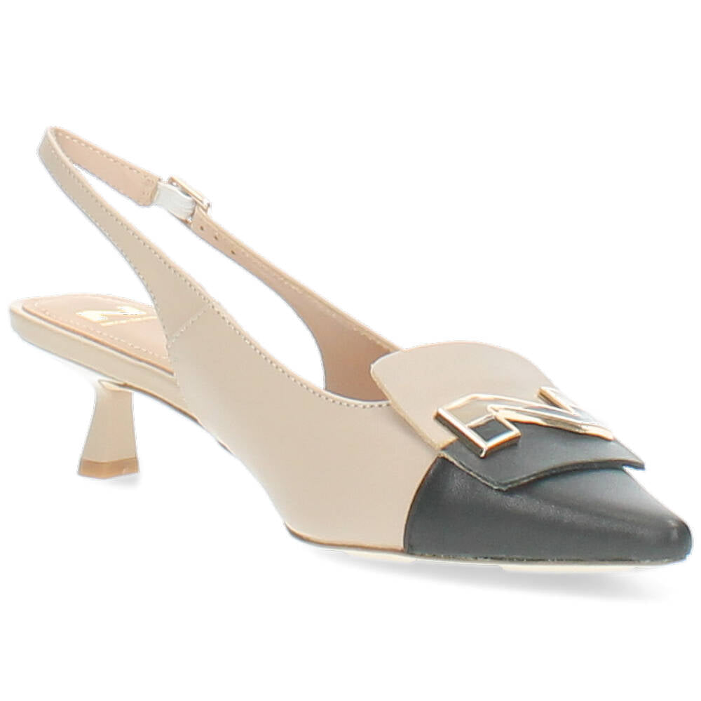 beige slingback