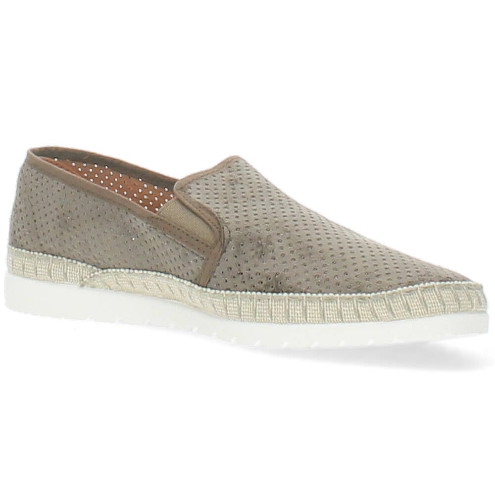 bruine espadrilles