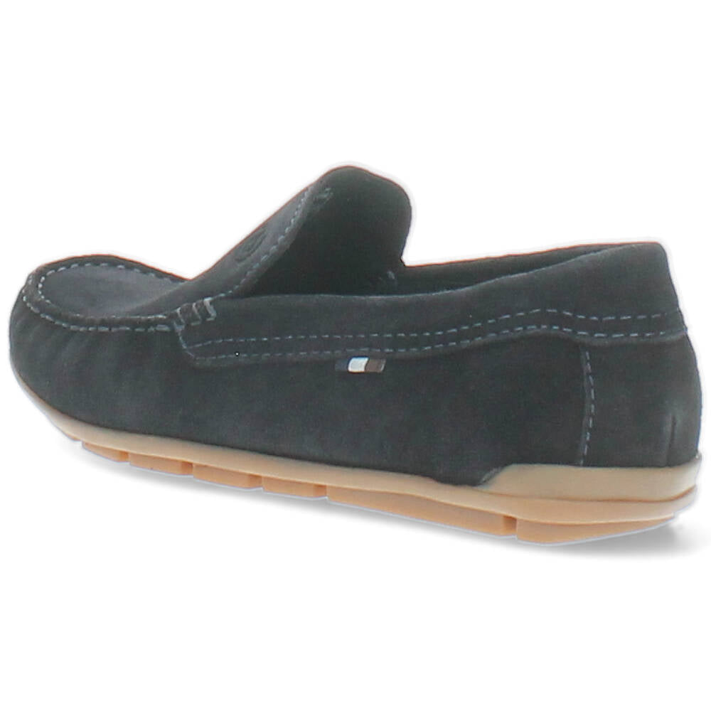 blauwe mocassin