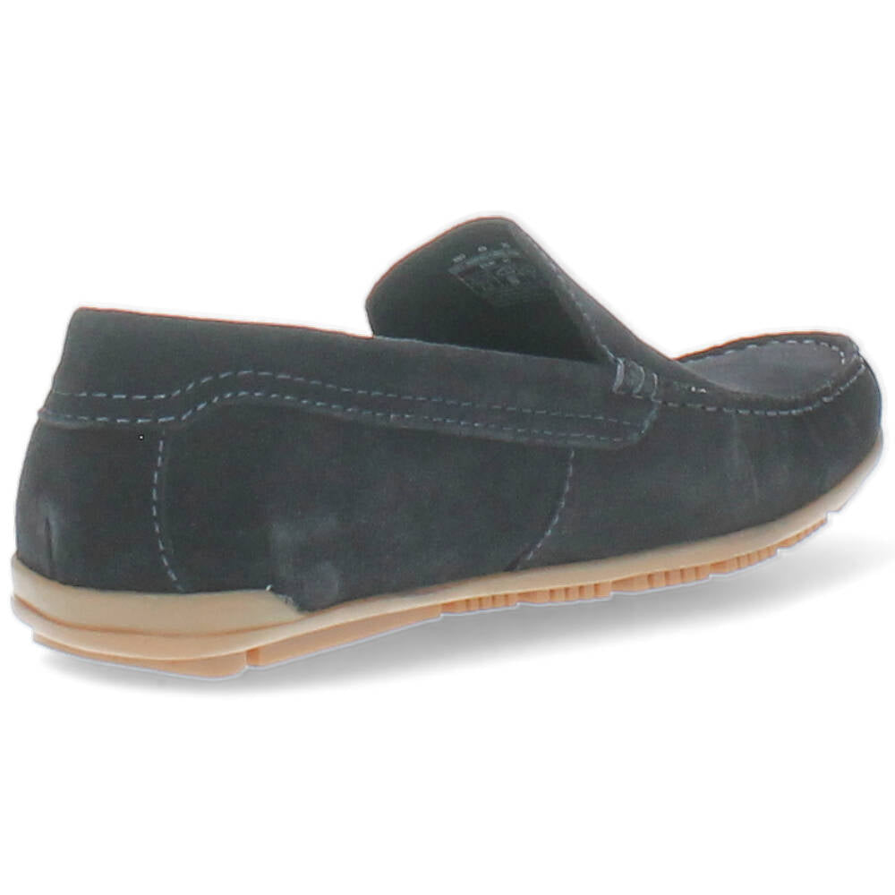 blauwe mocassin