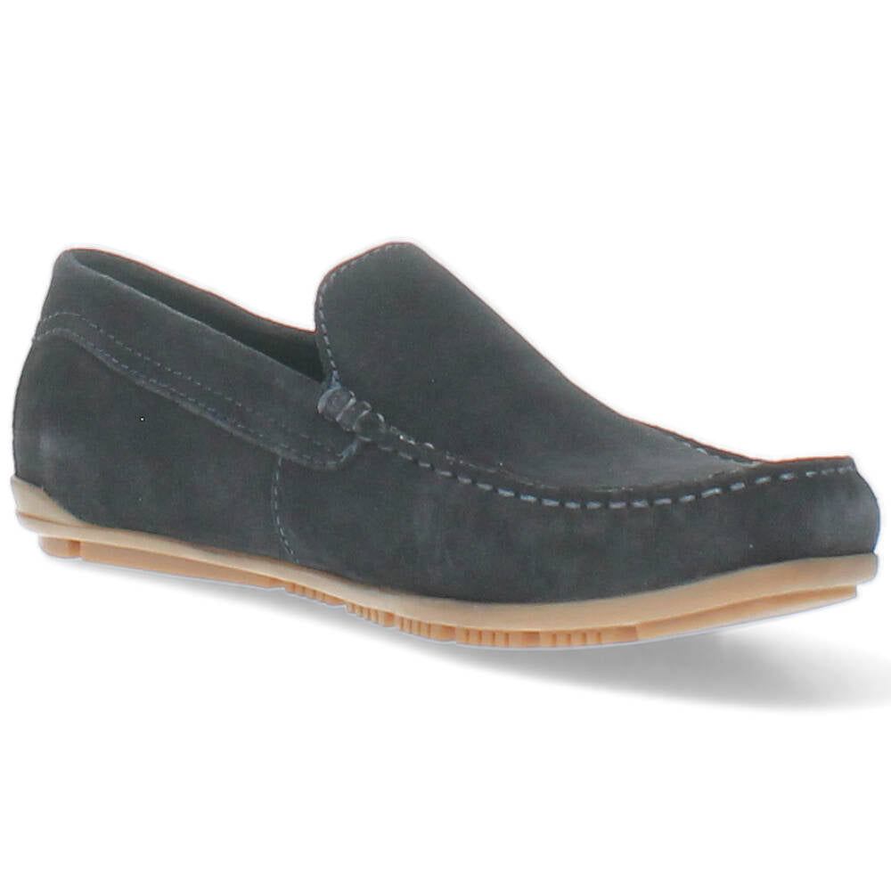 blauwe mocassin