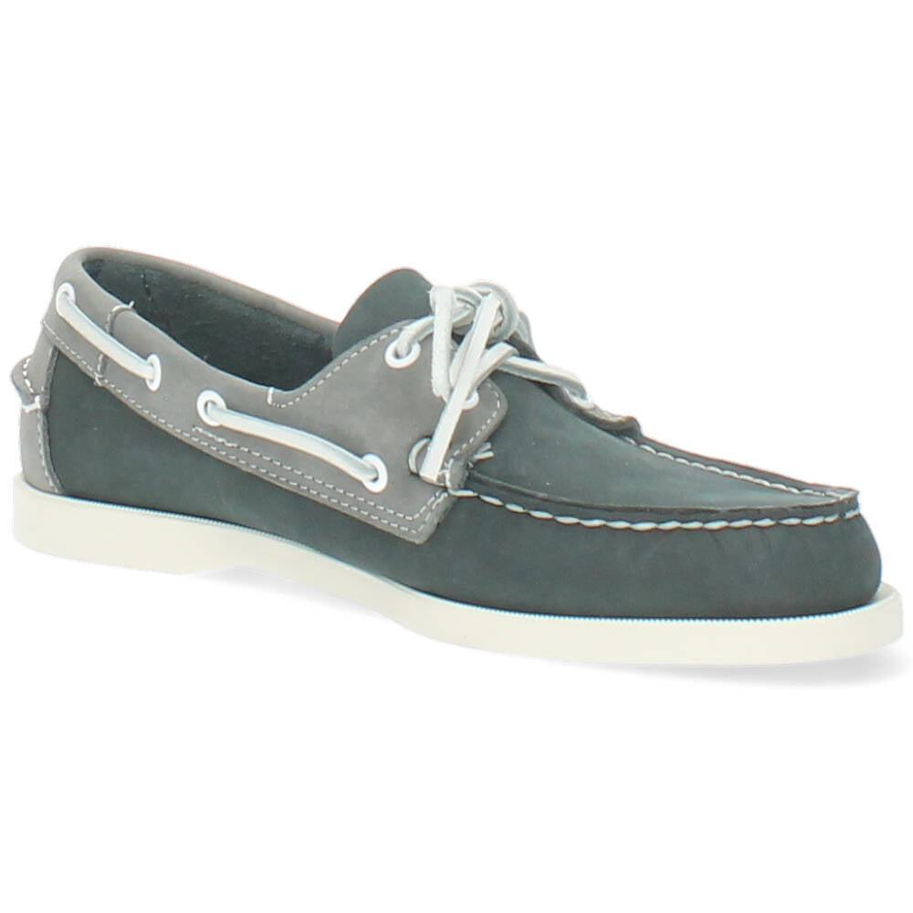 blauwe bootschoen