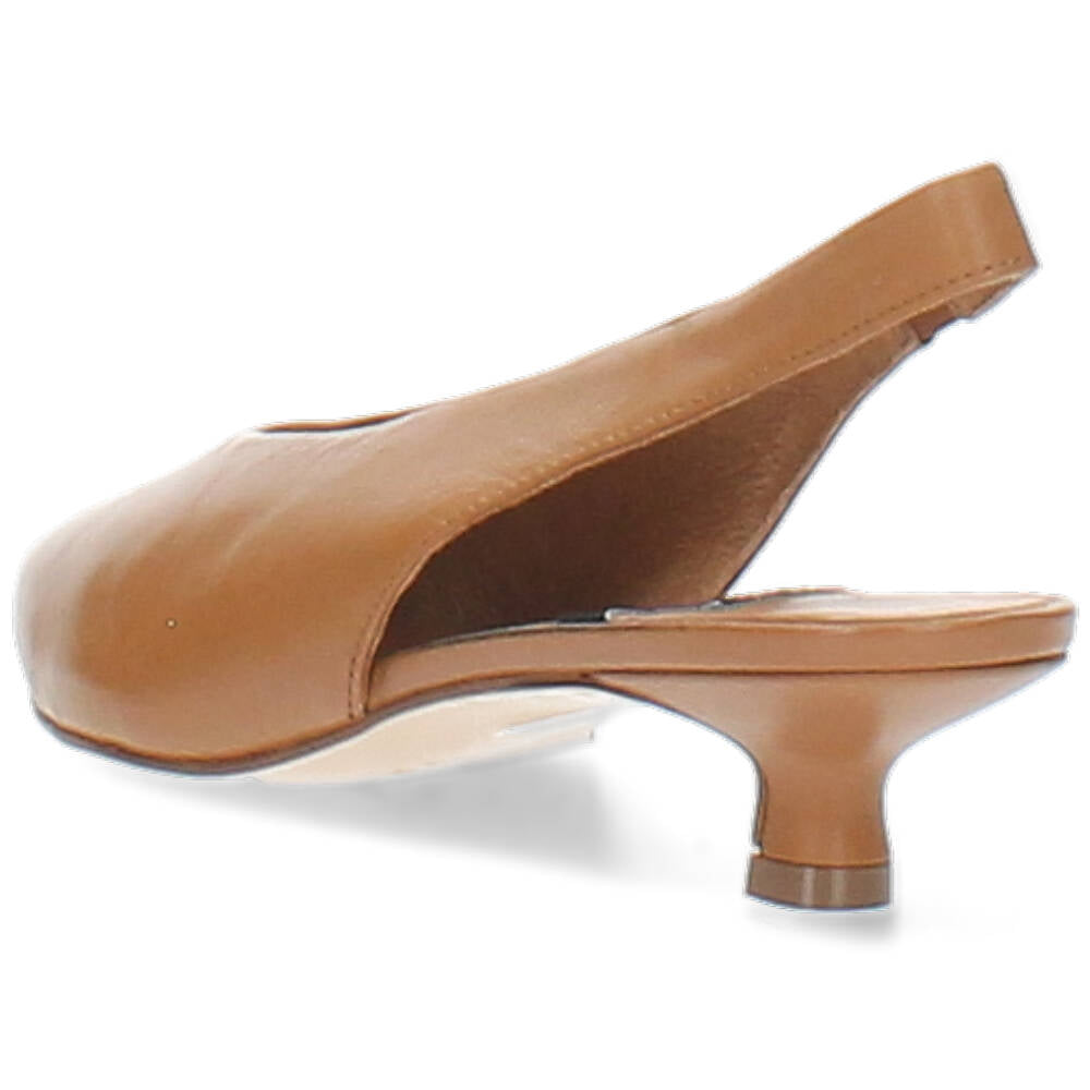 cognac slingback