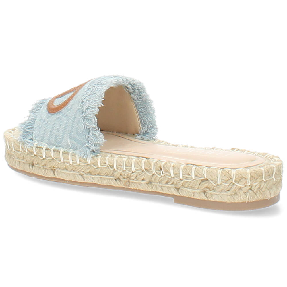 lichtblauwe slipper