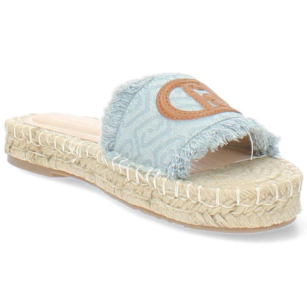 lichtblauwe slipper