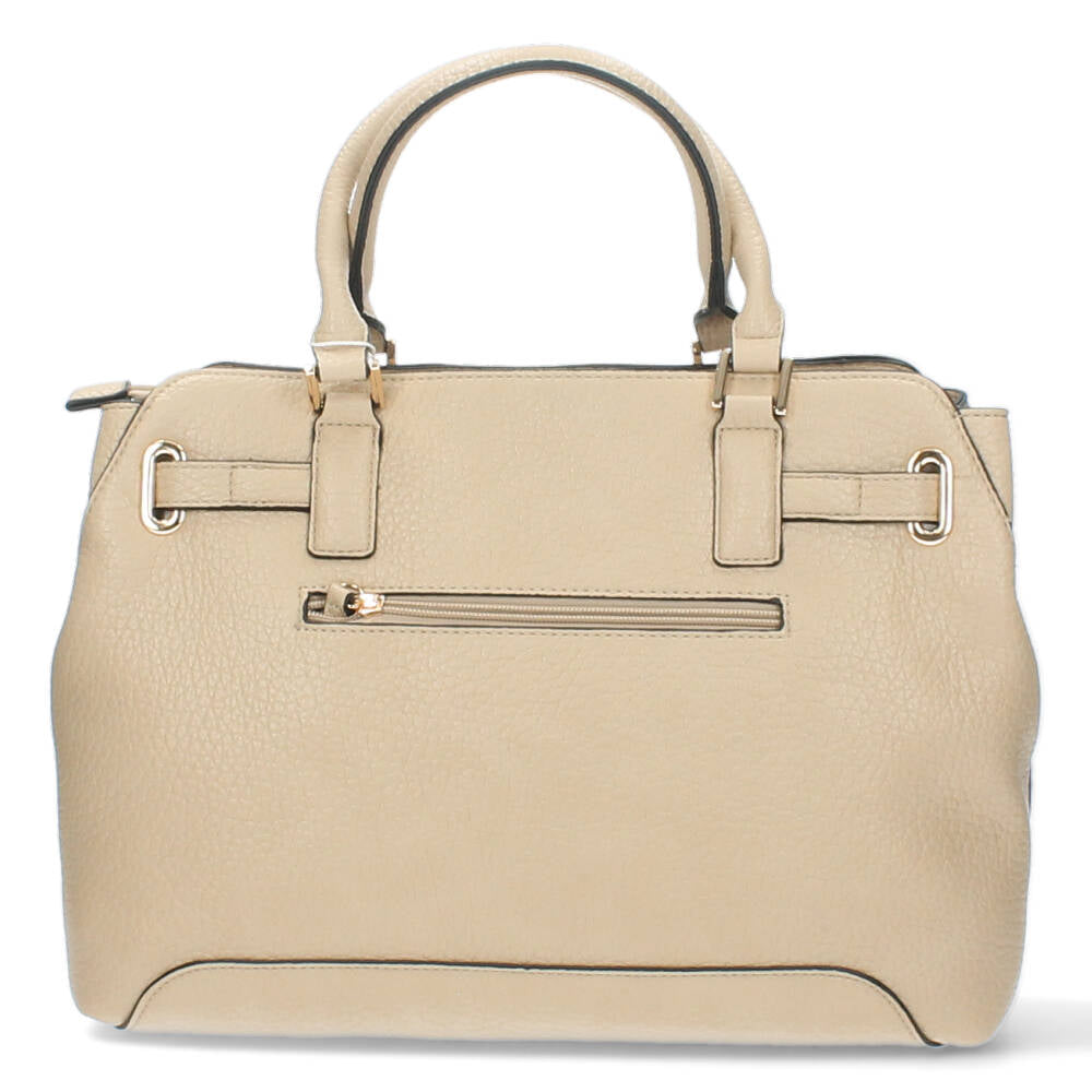beige handtas