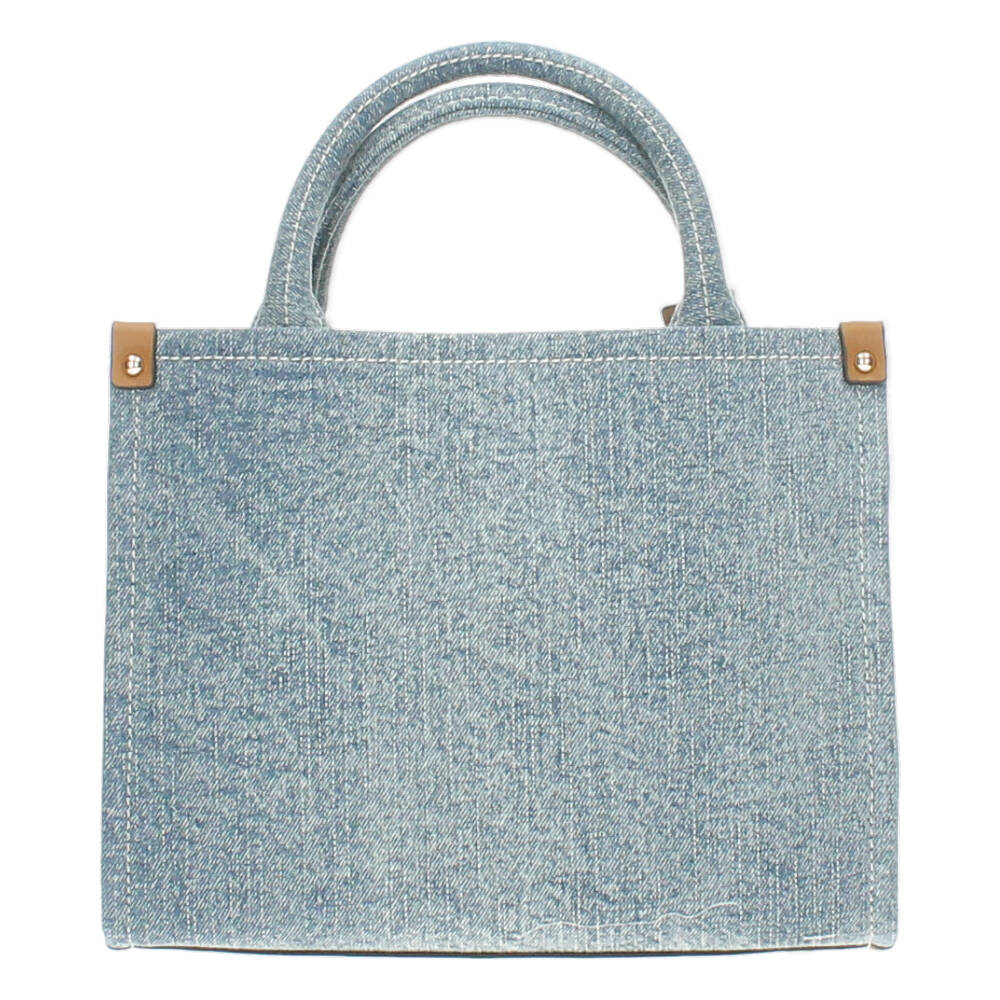 blauwe handtas
