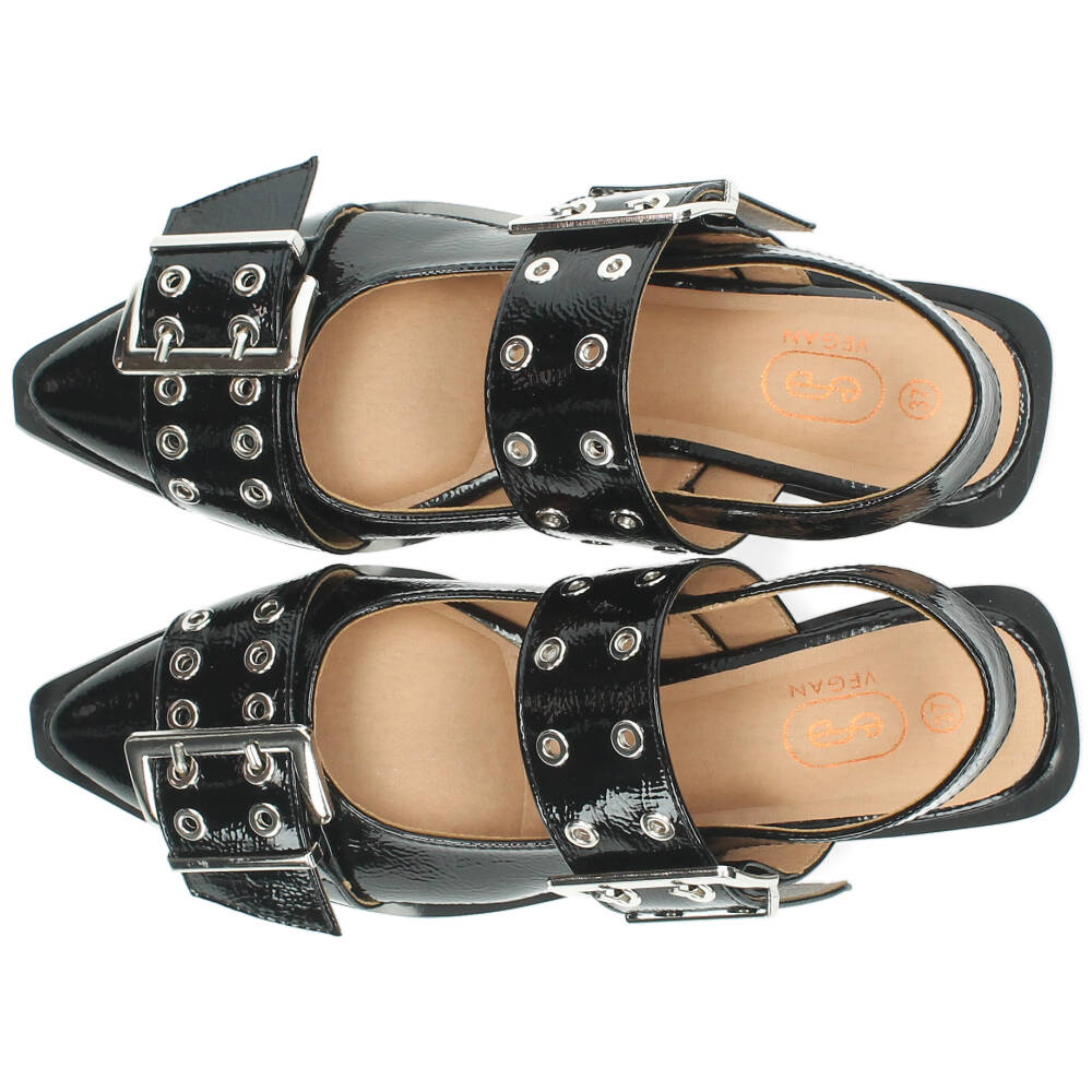 zwarte slingback