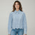 blauwe blouse