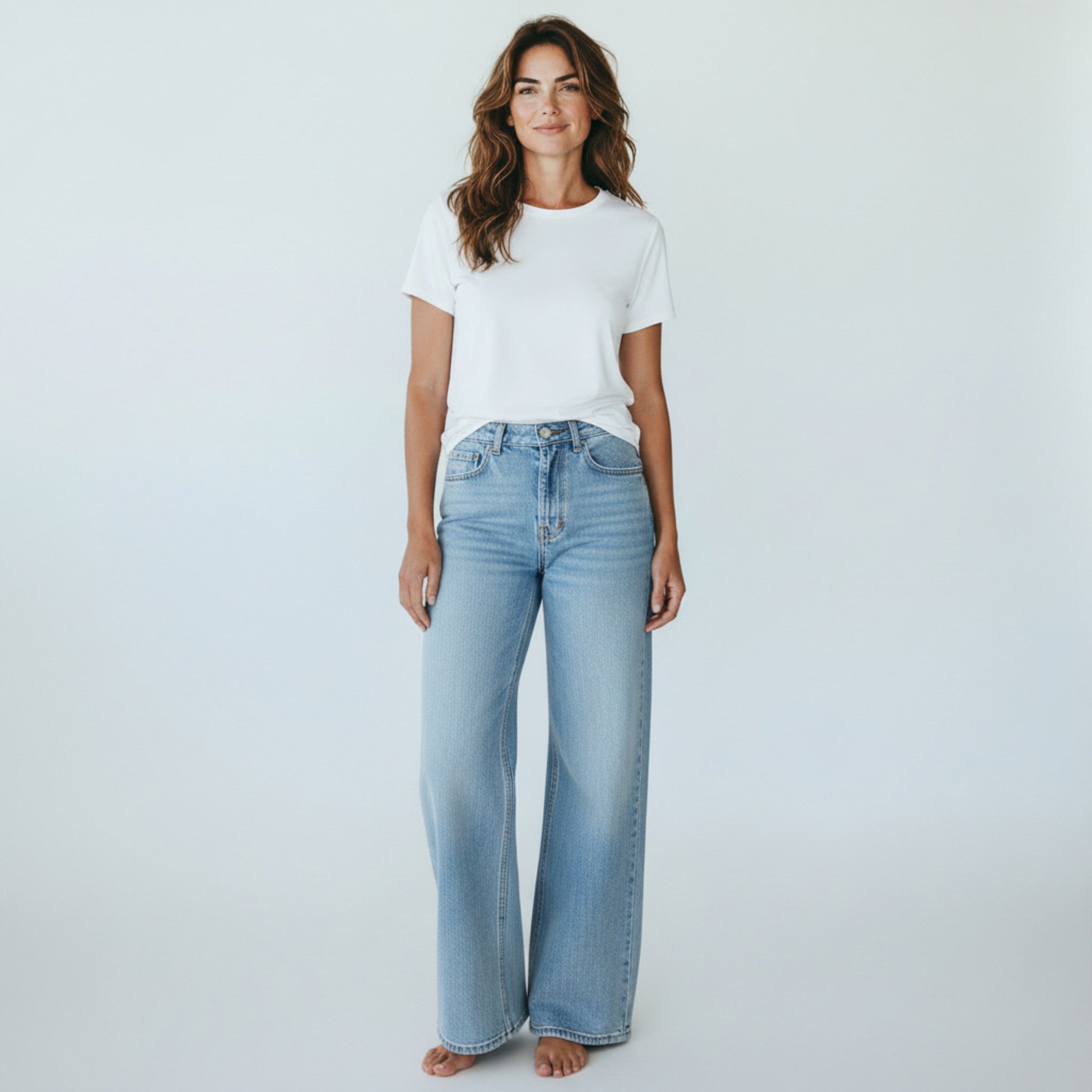 blauwe jeansbroek