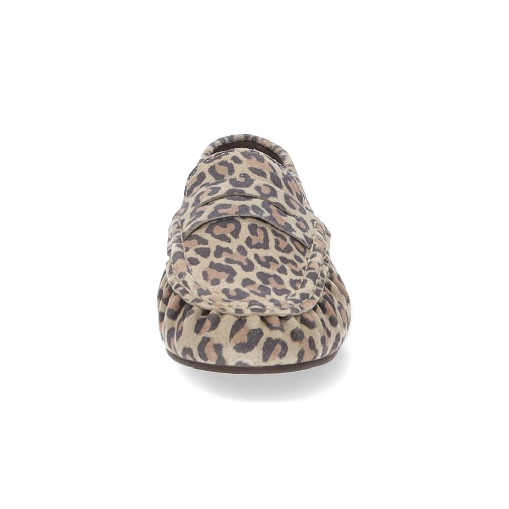 luipaardprint loafer