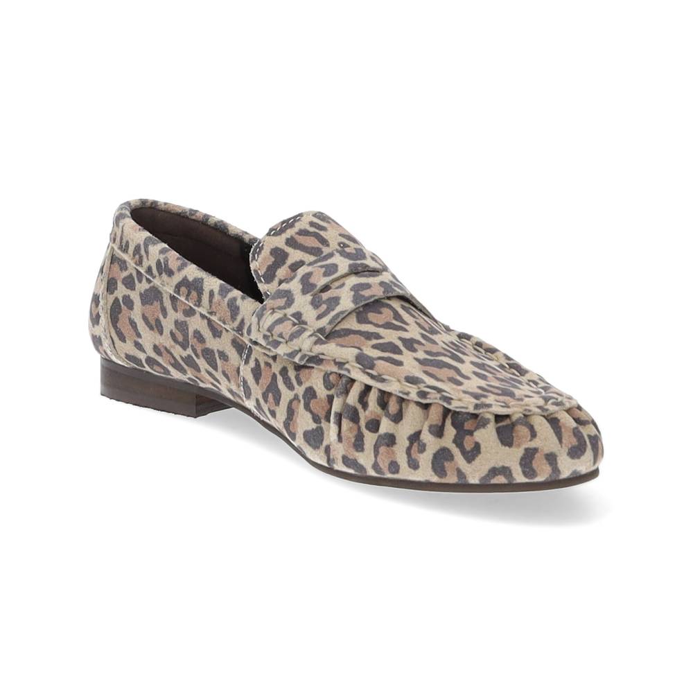 luipaardprint loafer