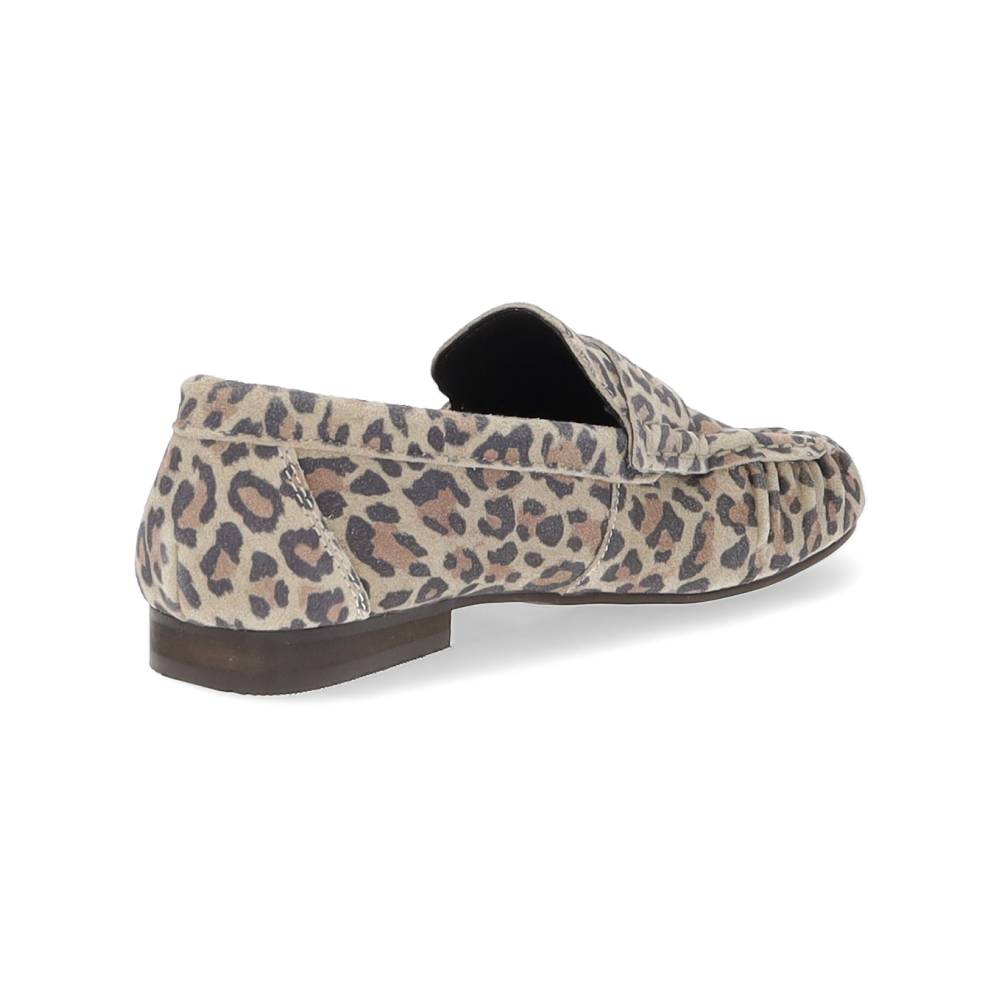 luipaardprint loafer