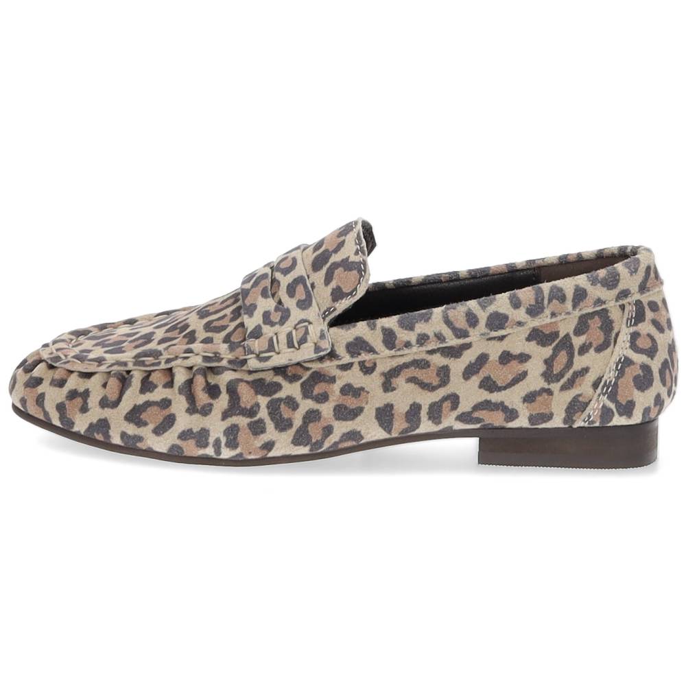 luipaardprint loafer