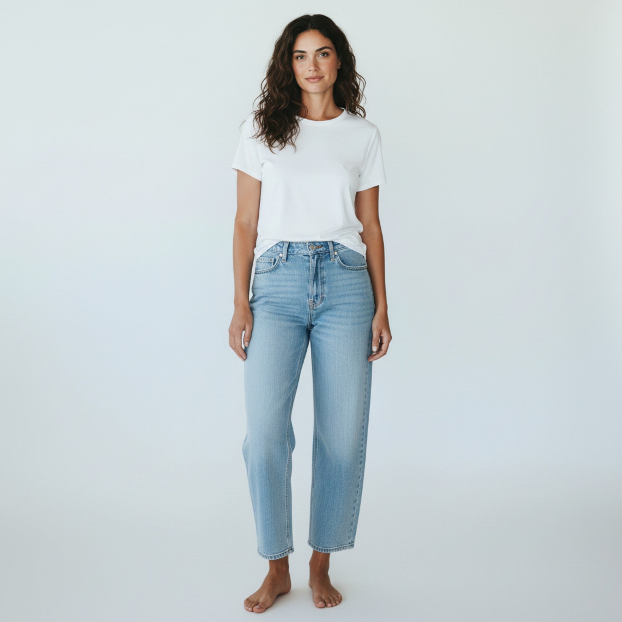 blauwe jeansbroek