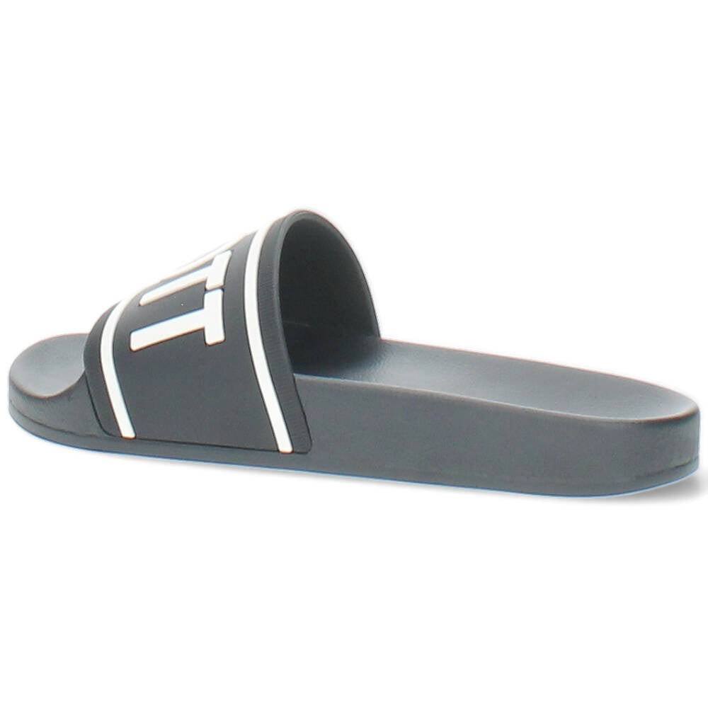 blauwe poolslide
