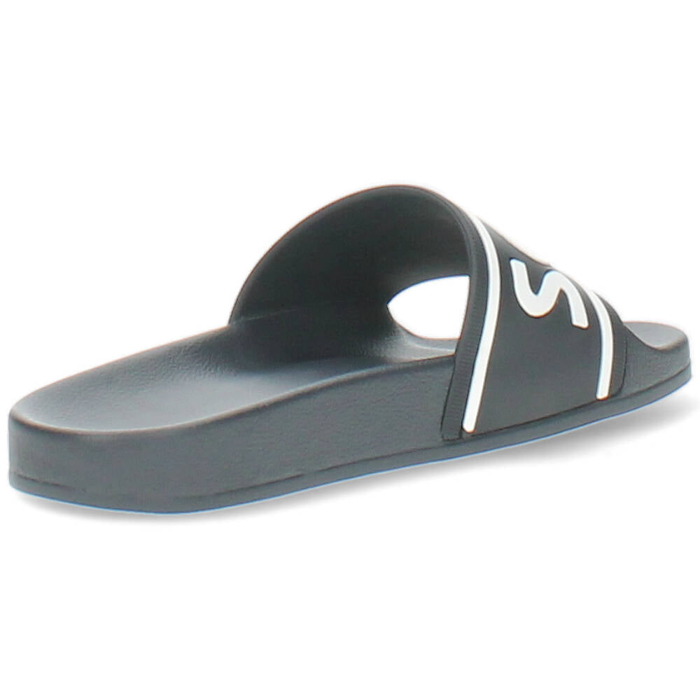 blauwe poolslide