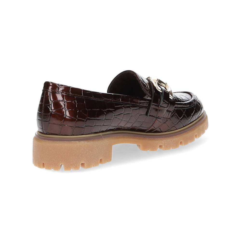 cognac mocassin