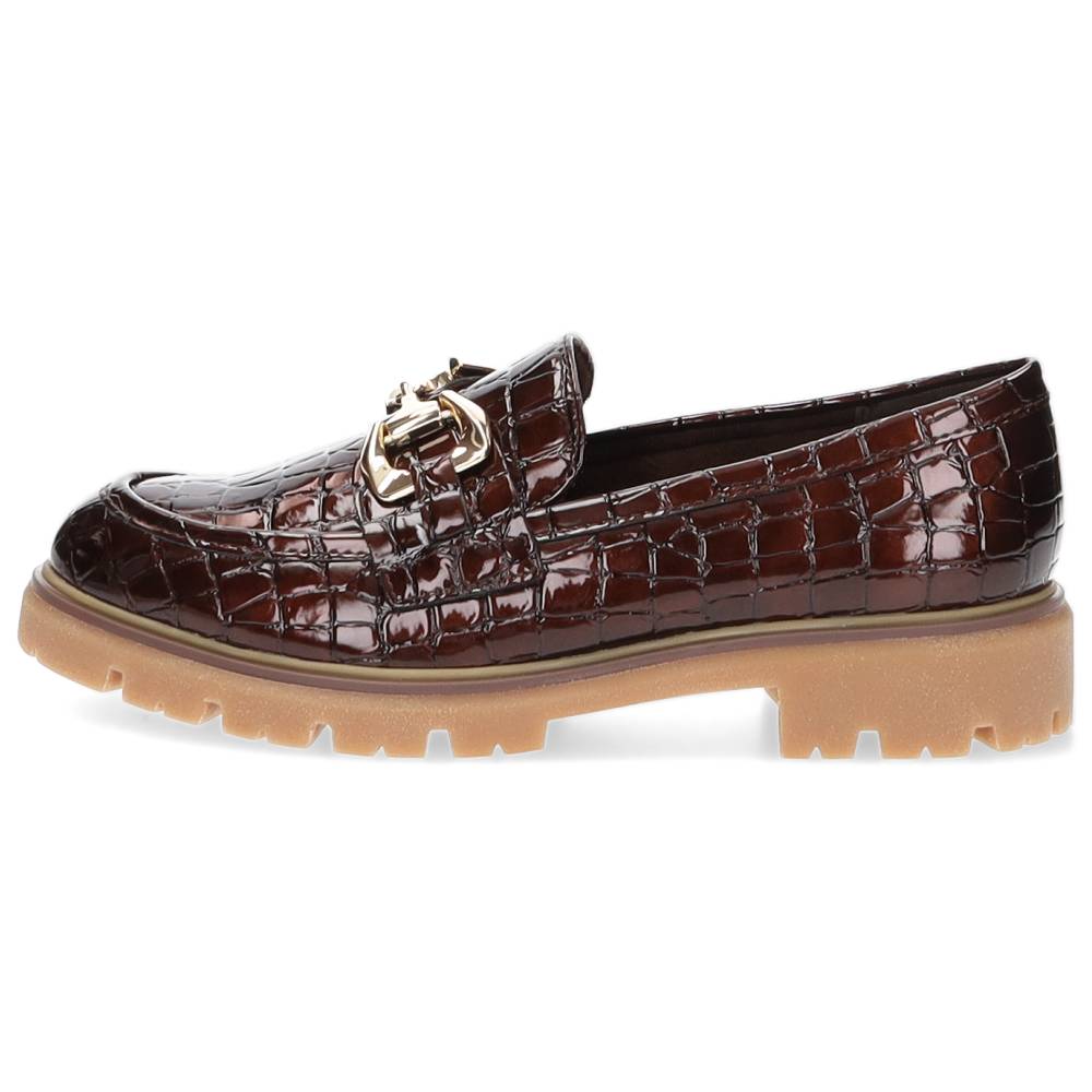cognac mocassin