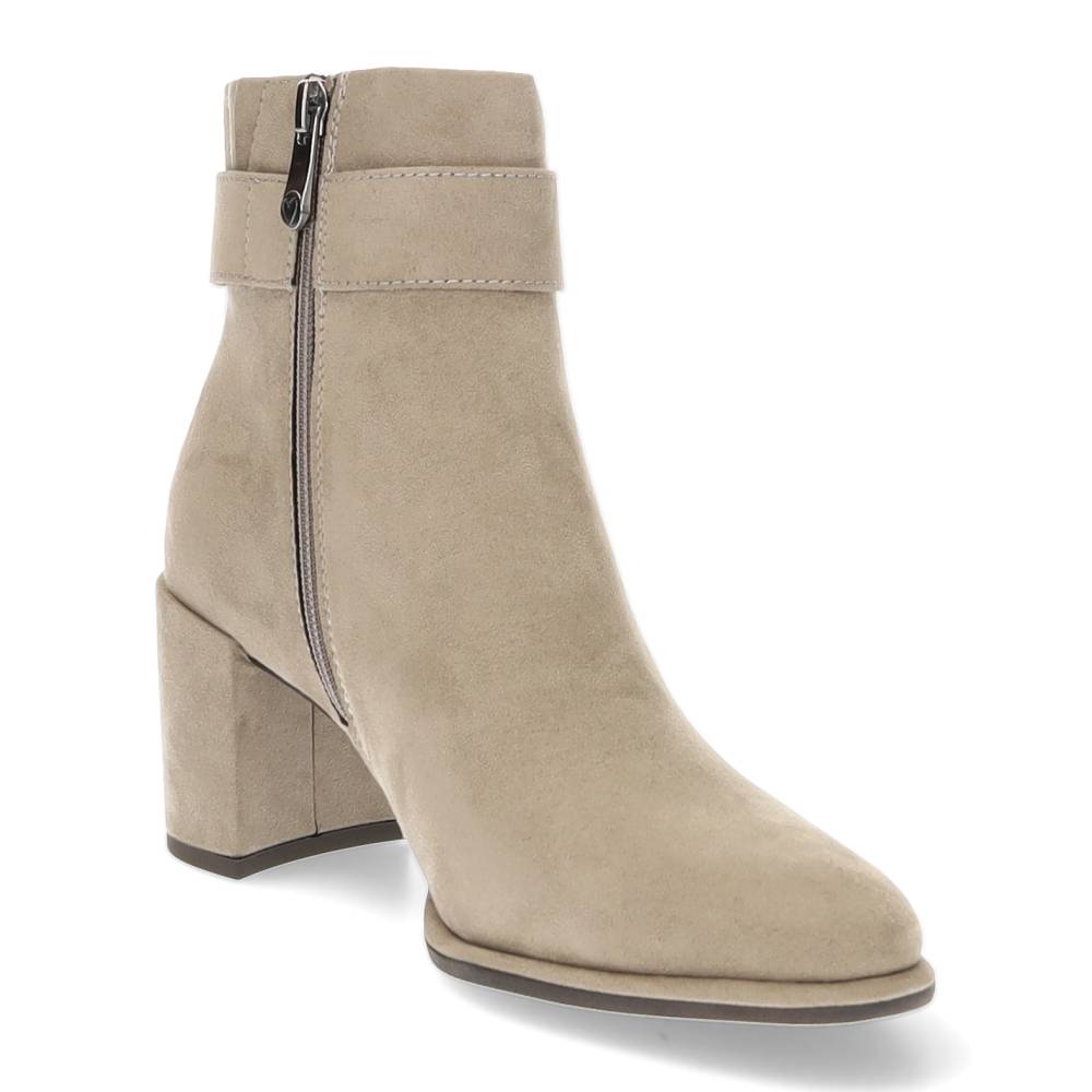 beige enkellaars